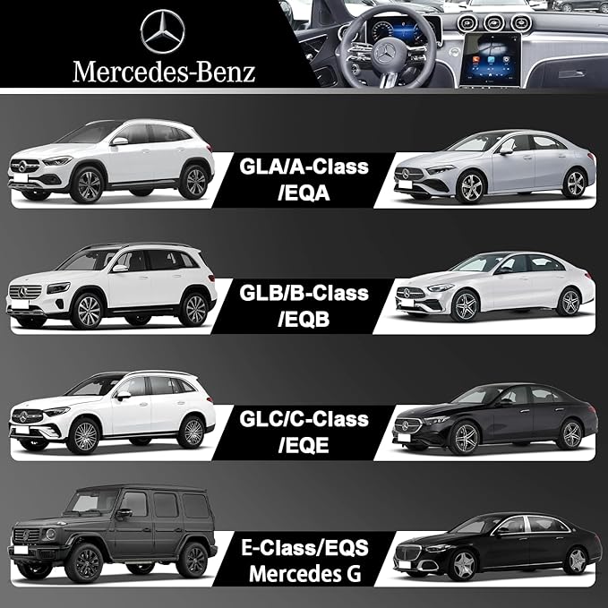 MagSafe Car Mount for Mercedes-Benz, Round Air Vent Holder with Strong Magnet, Compatible with Mercedes Benz GLC, C-Class, E-Class, A/B-Class, GLC/GLB/GLA/Sprinter, Mercedes Benz Accessories