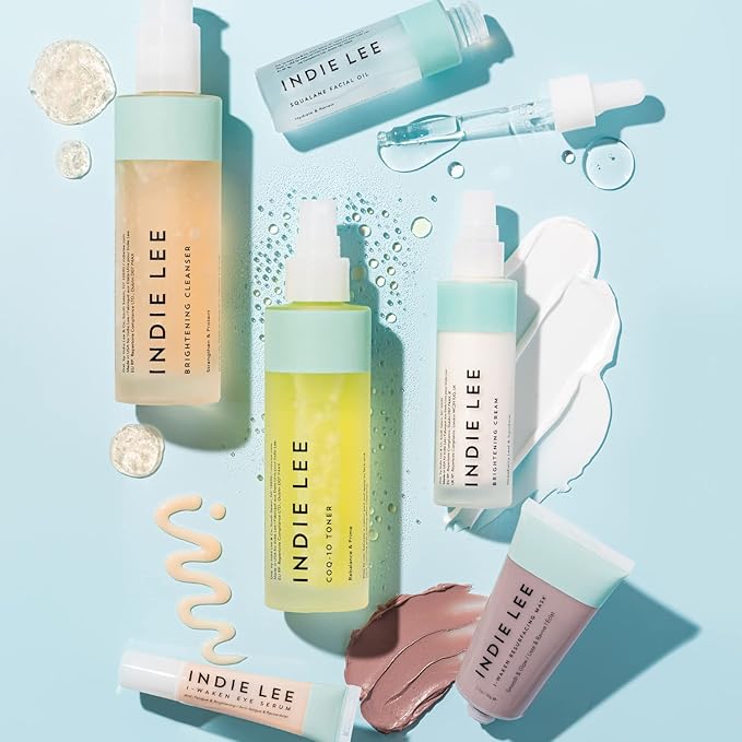 Indie Lee Brightening Cream - Centella Asiatica & Strawberry Leaf Extract for a Radiant, Antioxidant Plumping Cream - Moisturizing Face Cream with Brightening Safflower Oil & Squalane Oil (50ml)