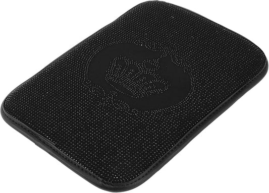 Car Armrest Cushion Pad Non-slip 12.20" x 8.66" Suede Black Center Console Lid