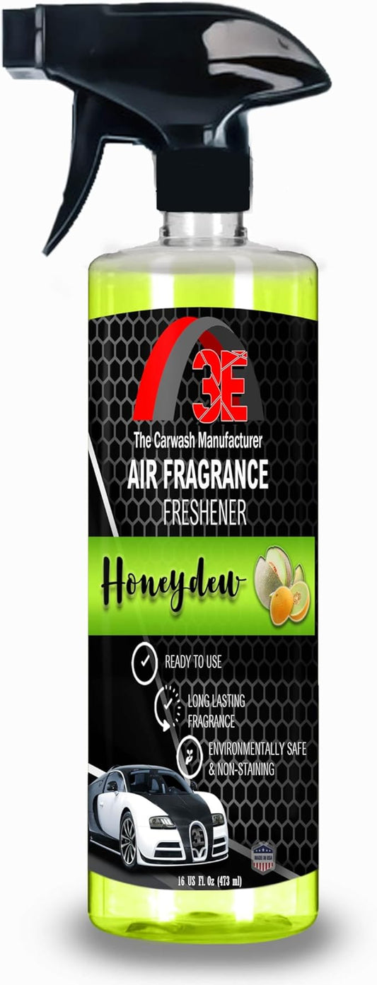 3E Car Air Freshener Premium Honeydew Scent 16 fl oz – Professional Automotive Air Freshener & Odor Eliminator, Long-Lasting Interior Fragrance for Cars, Trucks, SUVs, RV, Home & Office (HONEY DEW)