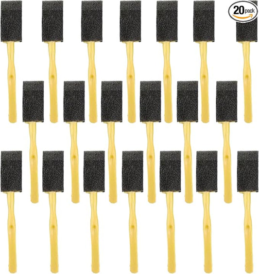 20 PcsCar Air Vent Cleaning Brush, Disposable Car Air Vent Cleaning Sponge Head, Mini Duster for Automotive AC Vents, Dashboard, Keyboard & Blinds