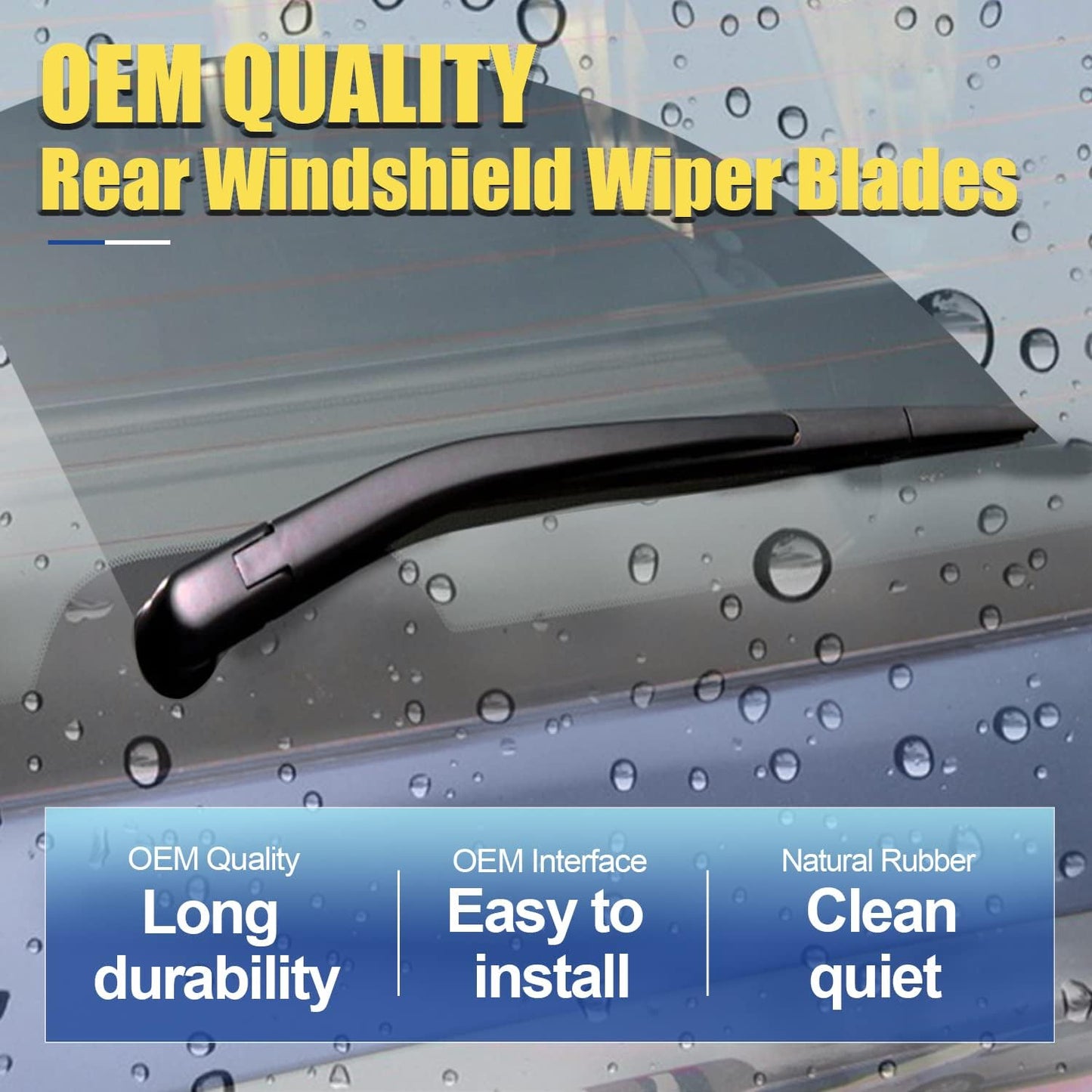 3 wipers Replacement For Scion xB 2008 2009 2010 2011 2012 2013 2014 2015 Replacement Original Equipment Windshield Wiper Blades Set - 22"+20"+14" (Set of 3) U/J HOOK