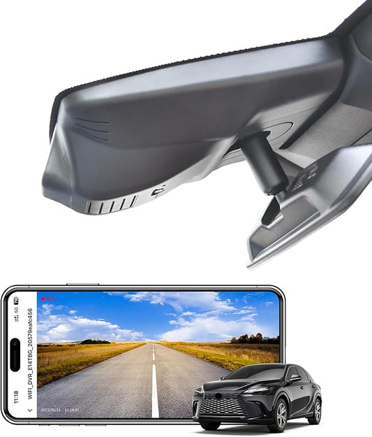 4K Dash Cam Custom for Lexus RX 2023 2024 2025 2026 (Model C),RX 350 350h 450h 500h Premium Luxury F Sport etc,OEM Look,UHD 2160P Video, Parking Mode, WiFi & App, Loop Recording, 64GB Card