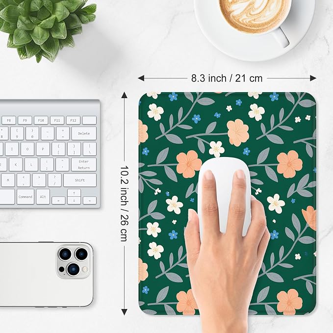 ITNRSIIET Mouse Pad Non-Slip Rubber Base Smooth Surface Stitched Edges