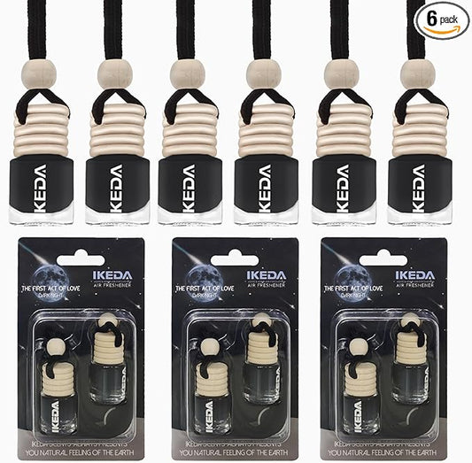 Car Air Freshener 4ml Car Scents | 45-Days Keep Fragrance | Automotive Hanging Diffuser Bottles | Remove Auto Odor Long Lasting Fresh Air for Women Deodorizer (6pcs Dark Night)