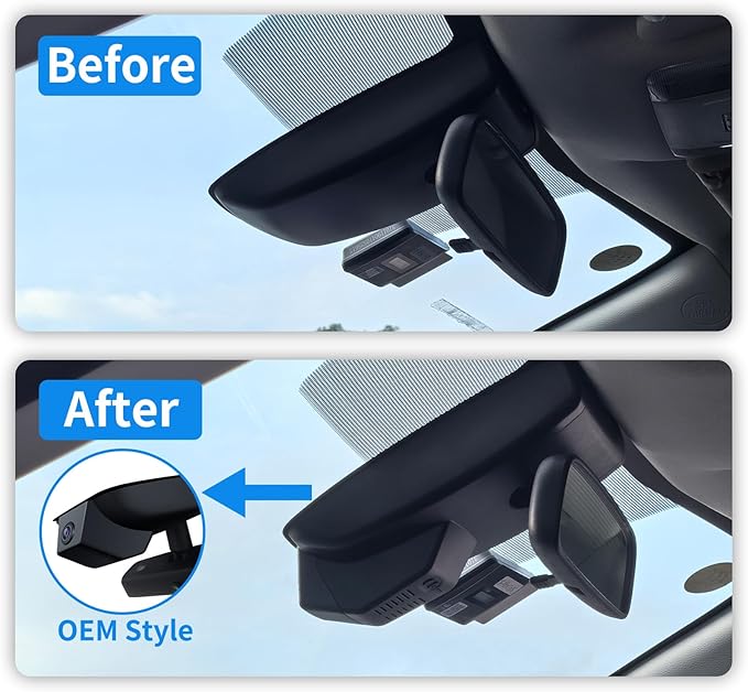 4K Dash Cam for 2024 2025 2026 Toyota Grand Highlander XLE Limited Platinum (AS10),OEM-Style,UHD 2160P Video, Built-in WiFi & APP, Loop-Recording,G-Sensor,Plug & Play,64GB Card