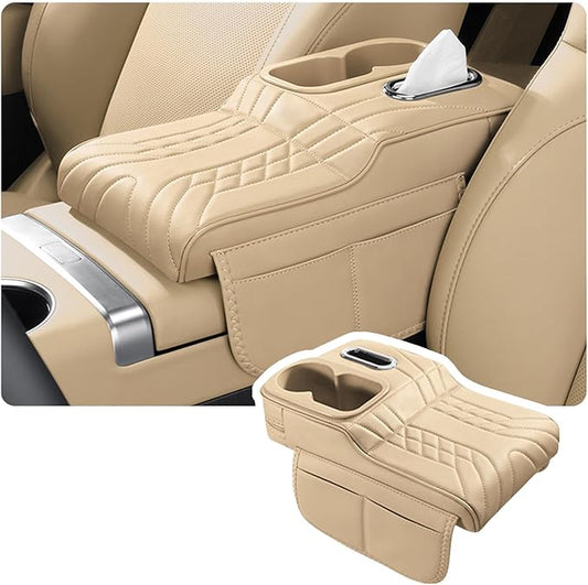 Car Armrest Cover for Tesla Model X 2015–2020 2021 2022 2023 2024 2025 2026, Center Console Cover Mat Armrest Seat Box Cover Cushion Console Pad Interior Accessories,B