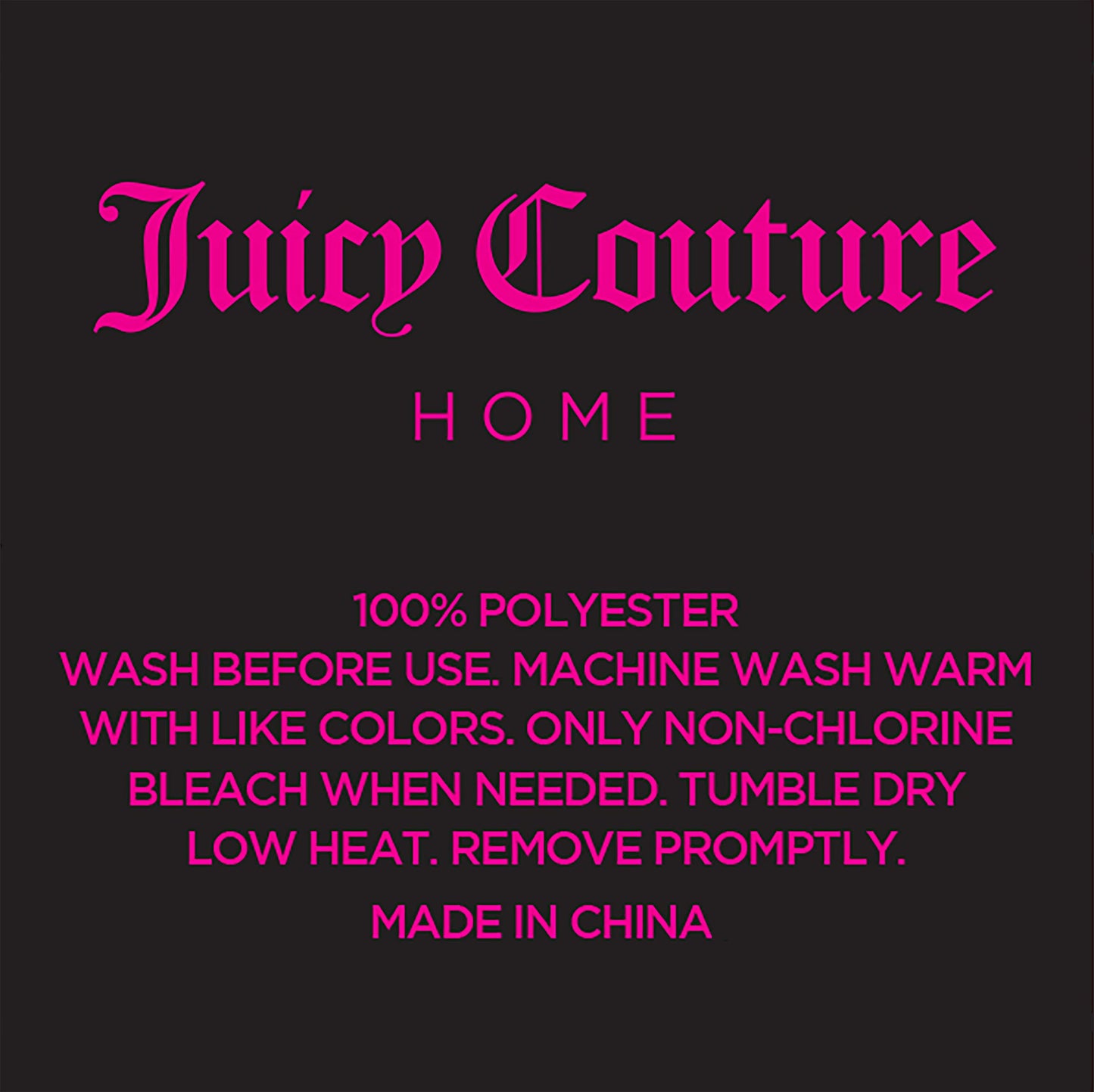 Juicy Couture King Size Silk Satin Bed Sheet Set, Deep Pocket Silky King Sheet Set with 1 Fitted Sheet, 1 Flat Sheet and 2 Pillow Case, Wrinkle Resistant and Anti Pilling Bed Sheets - Pink