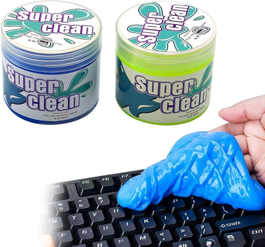 2Pcs Car Cleaning Putty Gel, Universal Car Interior Cleaner Slime, Auto Detailing Tools Accessories