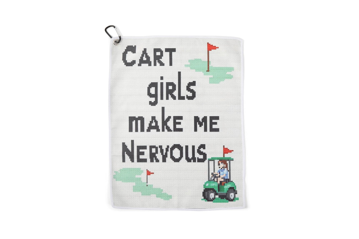SHANKITGOLF Golf Towel Microfiber with Clip, Funny Cleaning Cloth for Golf Balls & Clubs, Premium Golf Accessories, Gift for Men, Golfers, Dad, Golf Bag Attachment