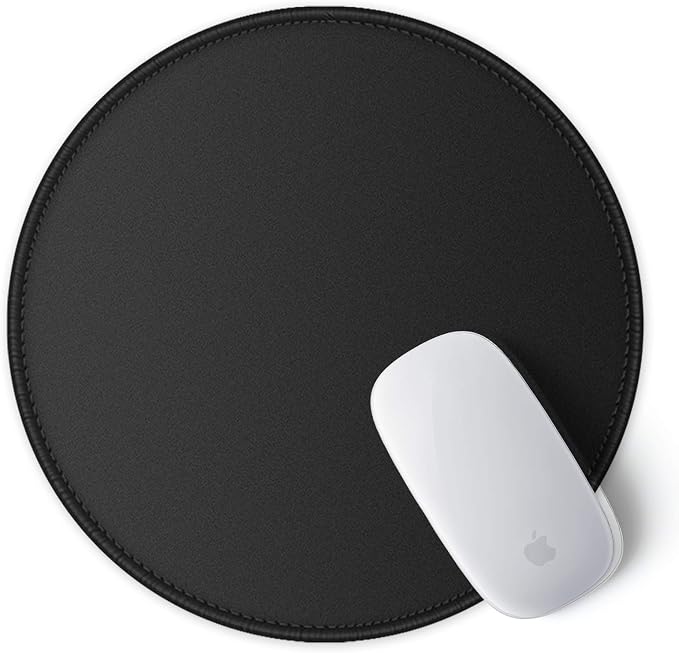 ITNRSIIET Round Mouse Pad with Stitched Edge Premium-Textured Waterproof