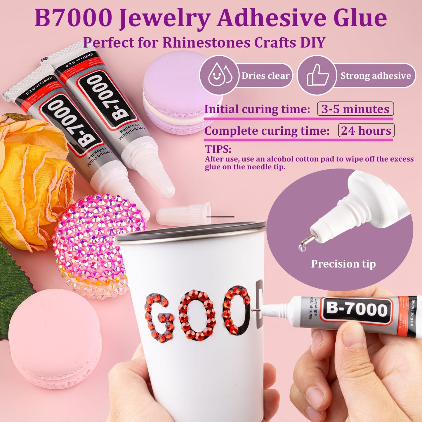 30000Pcs Red Rhinestones for Bedazzling with B7000 Jewelry Glue, Bedazzler Kit Flatback Gems, Resin Rhinestones for Crafting Crafts Clothing Shoes Fabric Nail Art Assorted Size 2/3/4/5/6mm