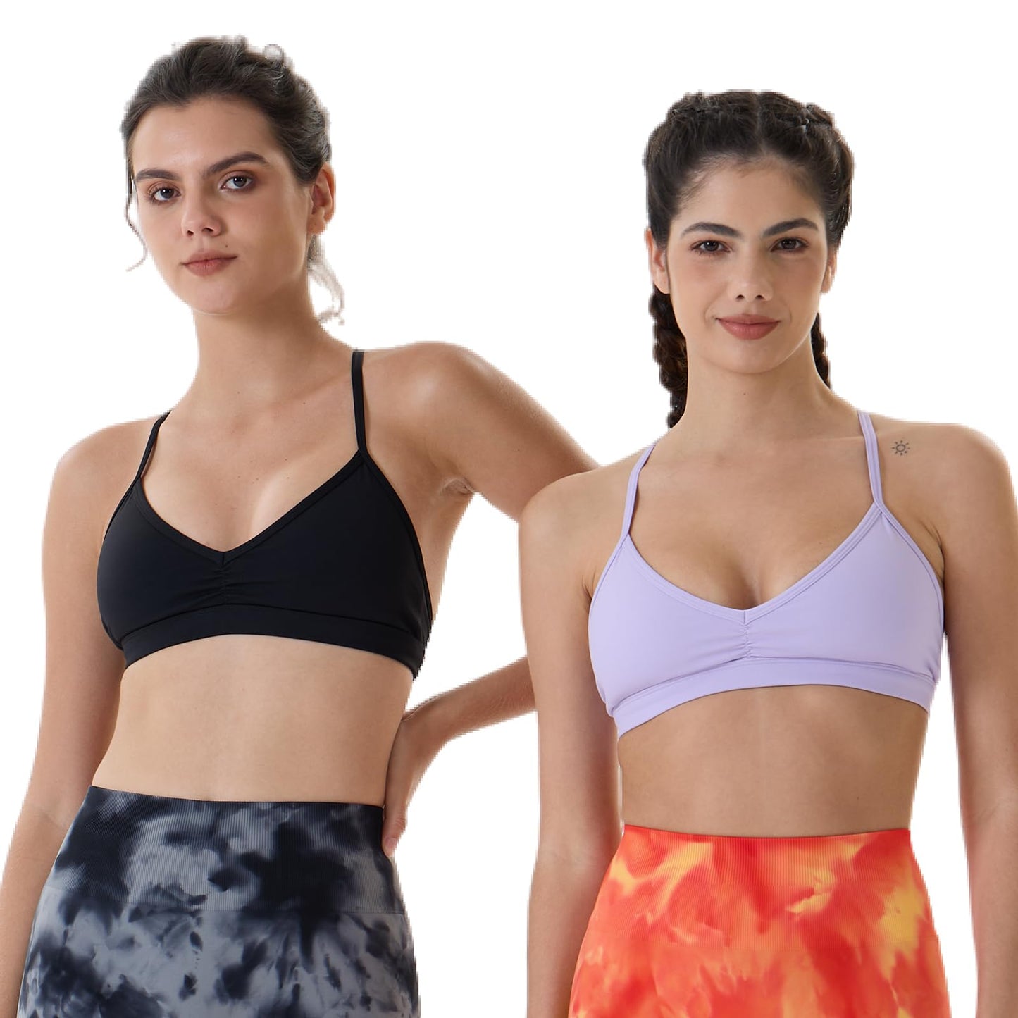 AUROLA Mercury Workout Sports Bras Women Athletic Removable Padded Backless Strappy Halter Light Support Gym Yoga Crop Top