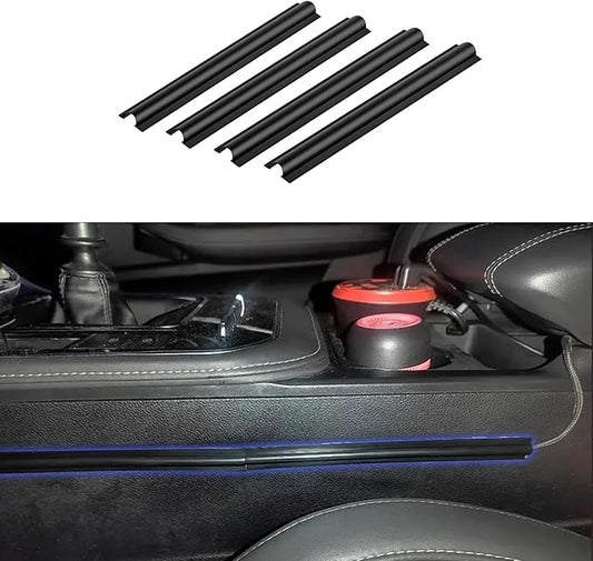 4PCS Car Wire Sleeve, Car Concealed Wire Sleeve, Self-Adhesive Tubing Cable Hidden Protector, Car Accessories Automotive Power Cord Cover PVC Cable Sleeve for USB, Audio and Video Line