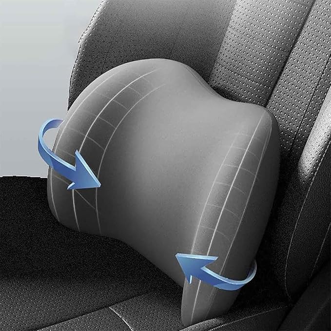 Car Back Support Neck Pillow for Subaru Crosstrek 2012-2025, Comfortable Soft Car Seat Headrest Neck Rest Cushion Lumbar Support Pillow with Adjustable Strap,Black