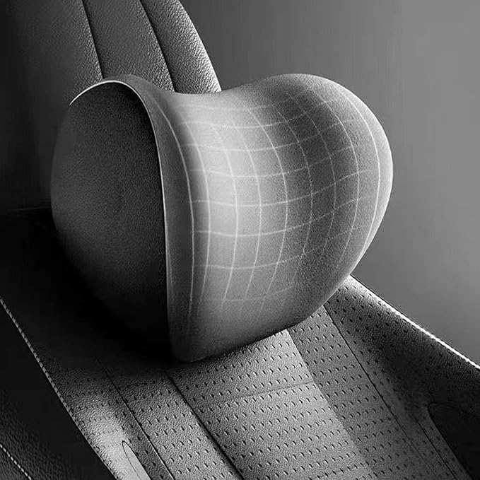 Ergonomic Car Seat Headrest & Lumbar Cushion, Ergonomic Car Seat Headrest Neck Rest Cushion Lumbar Support Pillow (Blue)