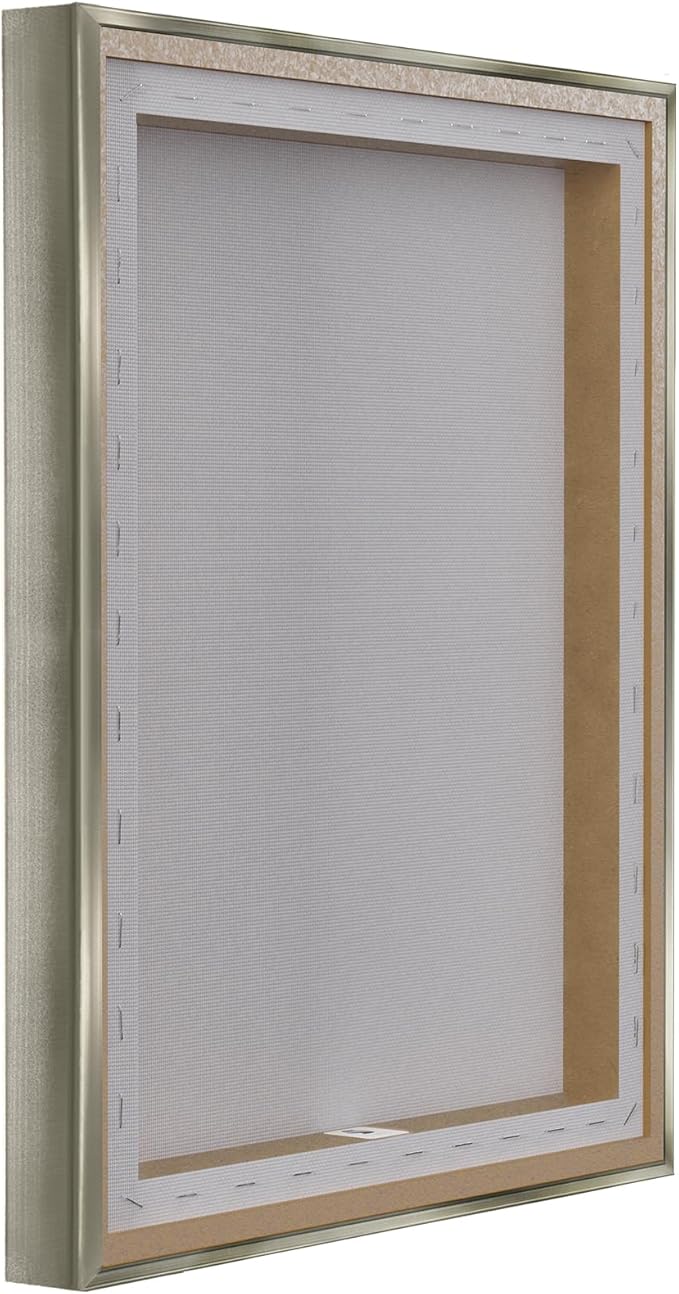 Stupell Industries Abstract Mindfulness Exercise Framed Floater Canvas Wall Art Design by Tim Parker, Gray Floater Frame, 31 x 25