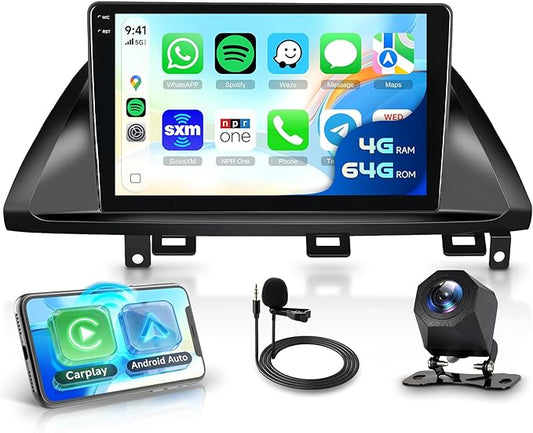 4G+64G Android 15 Car Stereo Radio for Honda Odyssey 2005-2010, Rimoody Wireless Carplay Andorid auto Mirror Link 10'' INCELL Touchscreen GPS WiFi Bluetooth 5.0 FM/RDS EQ-32 SWC Backup Camera