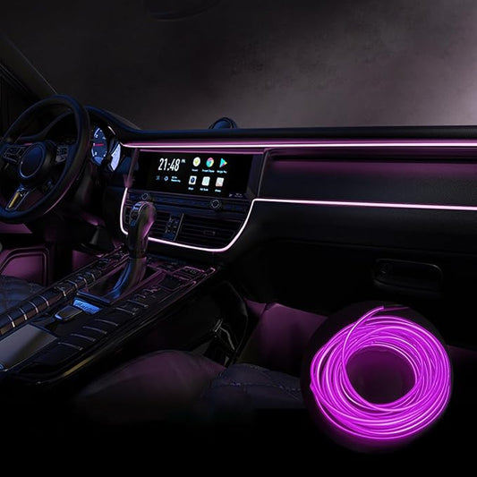 Car Interior Lights for Seat MII Ibiza Leon Arona Ateca Tarraco Alhambra LED Car Interior Atmosphere Lamp Car Ambient Lighting Kits,Purple