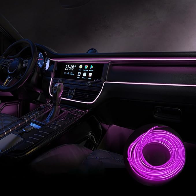 Car Interior Lights for Mercedes Benz AMG CLS C218 C219 C257 220d 280 300d 350 400d 450 500 CLS 53 55 63 LED Car Interior Atmosphere Lamp Car Ambient Lighting Kits,Purple