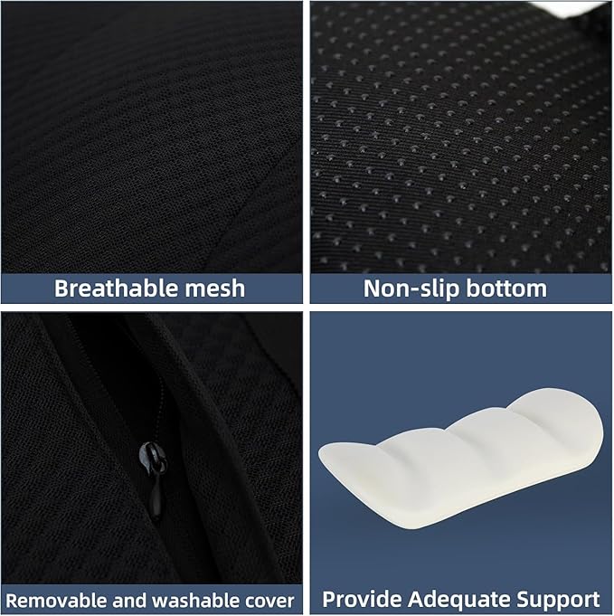 1 Piece Automotive Seat Lumbar Support Pillow for Dodge RAM 1500 2019-2023 2024 2025 2026, Driving Lower Back Cushion Ergonomic Orthopedic Posture Rest