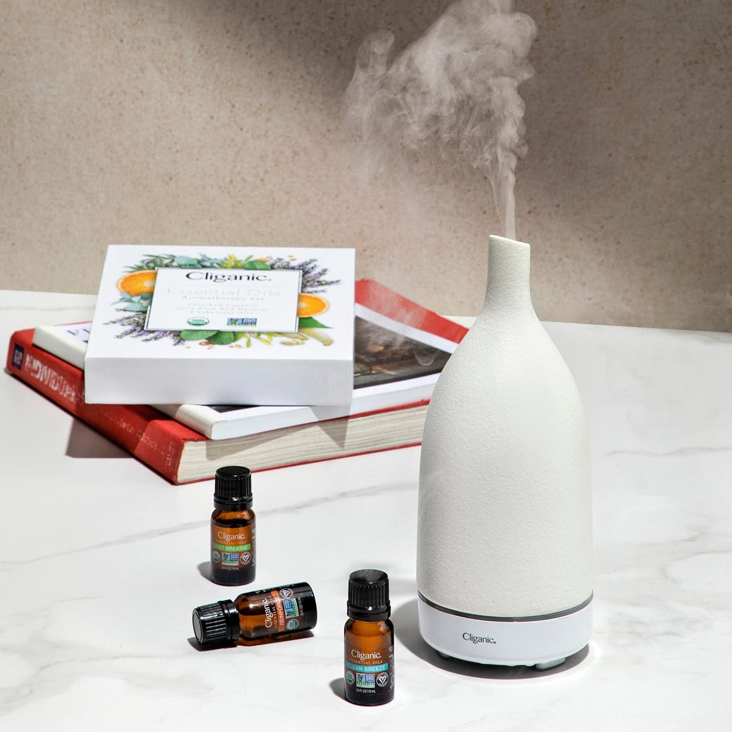 Cliganic Organic Essential Oils Blend - Deep Breaths - State of Flow (Packaging May Vary)