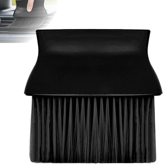 Car Interior Brush, Automotive Interior Dusting Brush, Car Accessories Interior Cleaning Brush,Detailing Brush Dusting for Car Interior, Dashboard, Air Conditioner Vents, Leather, Computer (Black)