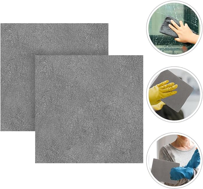 2pcs Super Absorbent Car Drying Towels 30x30cm Microfiber Car Cleaning Cloth for Vehicle Interior and Glass Detailing