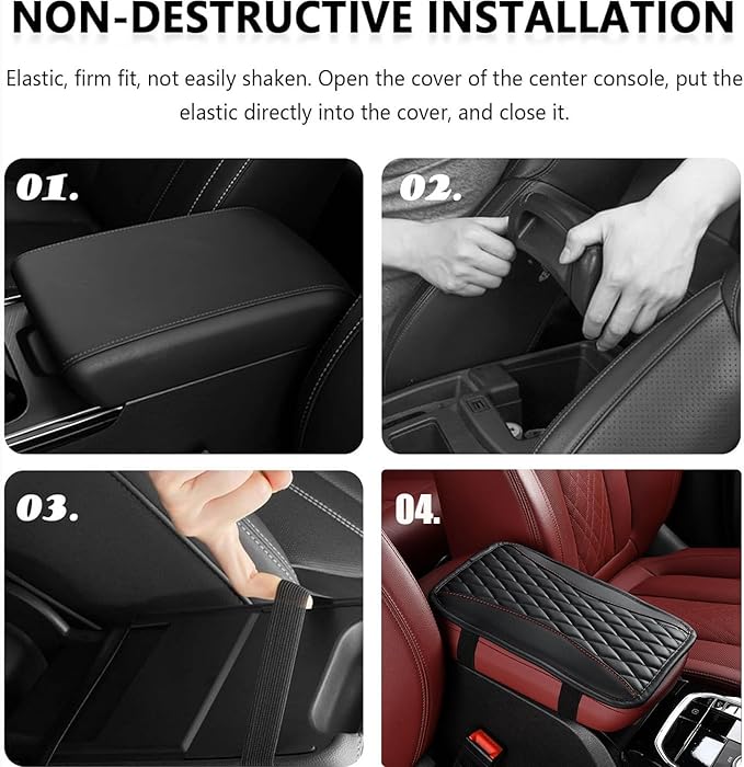 Auto Center Console Pad for Chevrole-t Volt(2011-2014) Accessories Car Armrest Cushion Protects Your armrest and Feels Comfortable on Your Elbows and arms