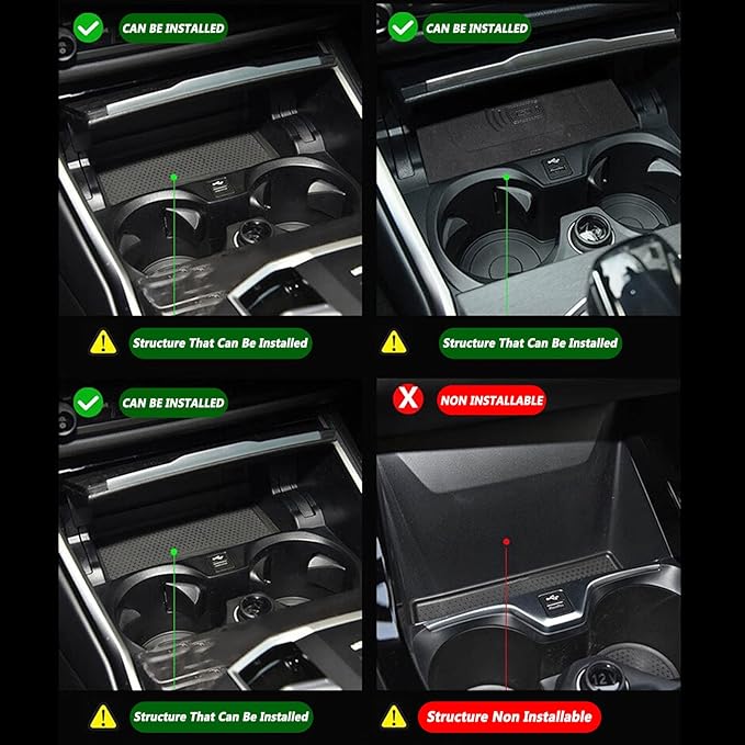 Wireless Car Charger for BMW 2 Series/3 Series/4 Series/i3/i4, 15W Fast Wireless Phone Charging Pad Support Original Car with NFC Center Console Wireless Charger