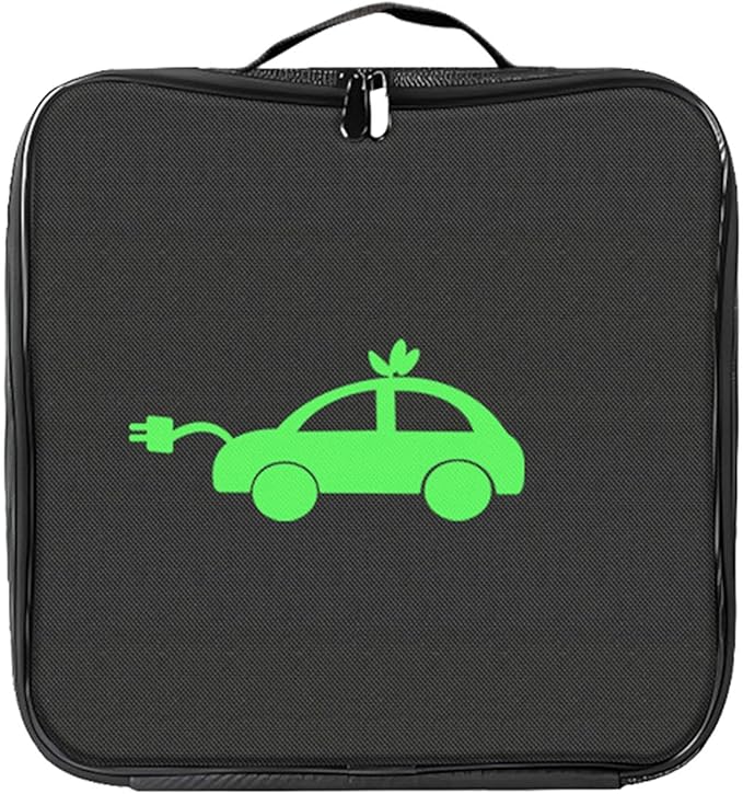 Generic EV Charging Cable Storage Bag Cord Hoses Organizer Jumper Cable Bag Portable Charger Line Organizer Cable Carry Case for Electric Car RV Sewer Hose,Camper Accessories, Square Shape, Optional