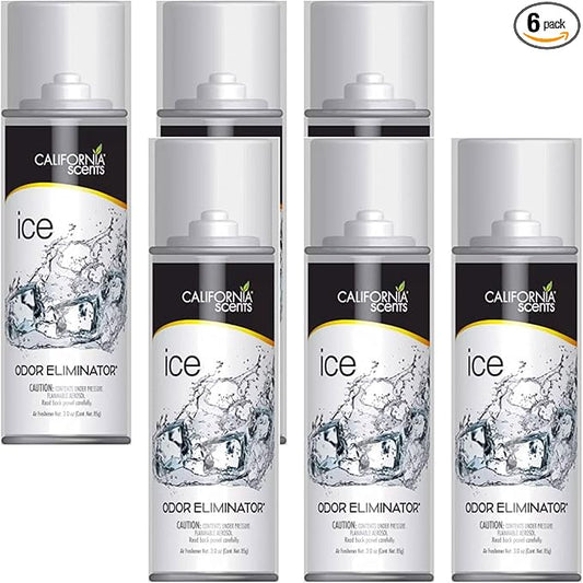 California Scents Car Fogger and Odor Eliminator (6 Packs, Ice)