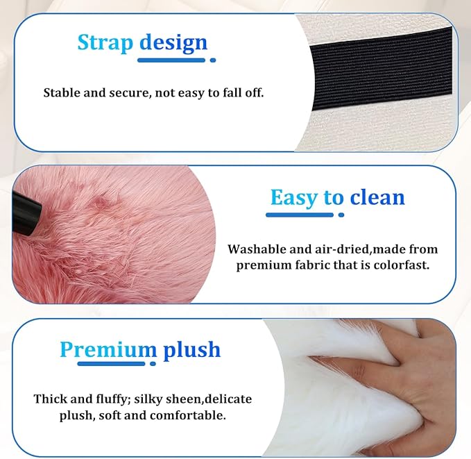 Car Center Console Cover, Fluffy Soft Vehicle Middle Console Arm Rest Cushion Pad, Furry Automotive Interior Armrest Seat Box Protector Decoration Accessories, Universal Fit (Violet)