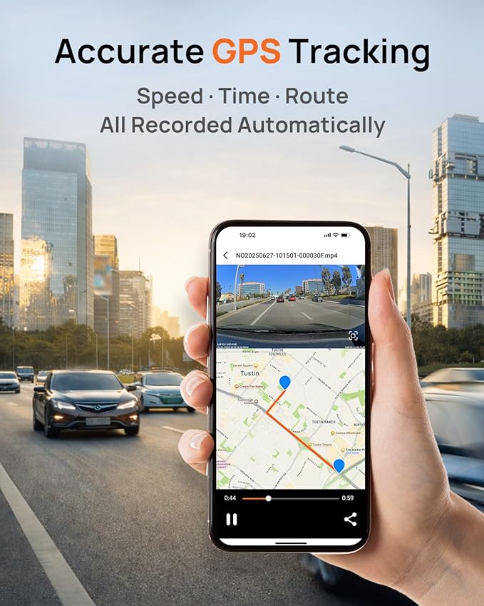 BlackVue SAFY9 2CH 64GB Dashcam - 4K+1080P Dash Cam Front and Rear, HDR Front, AI Night Vision, SD Card Included, Wi-Fi, GPS, 24-Hour Parking Guard, LCD Display