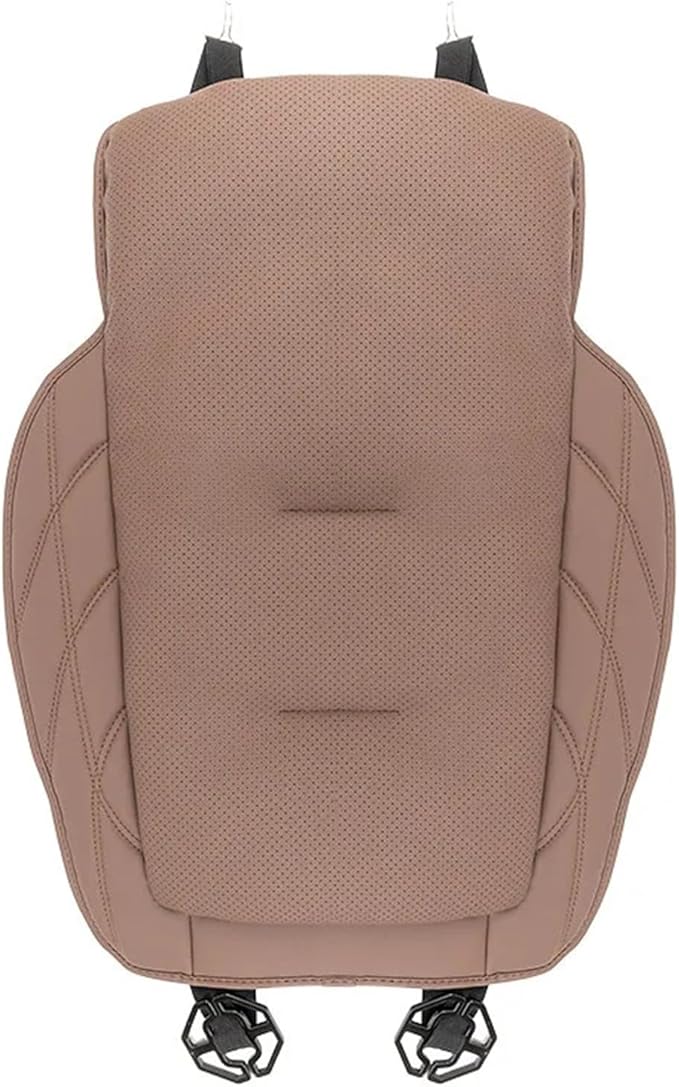 GouDan&Smallstore Leather Car Seat Cushion with Integrated Lumbar Support - Breathable and Ventilated Comfort for All Vehicles(Front seat Cushion A)