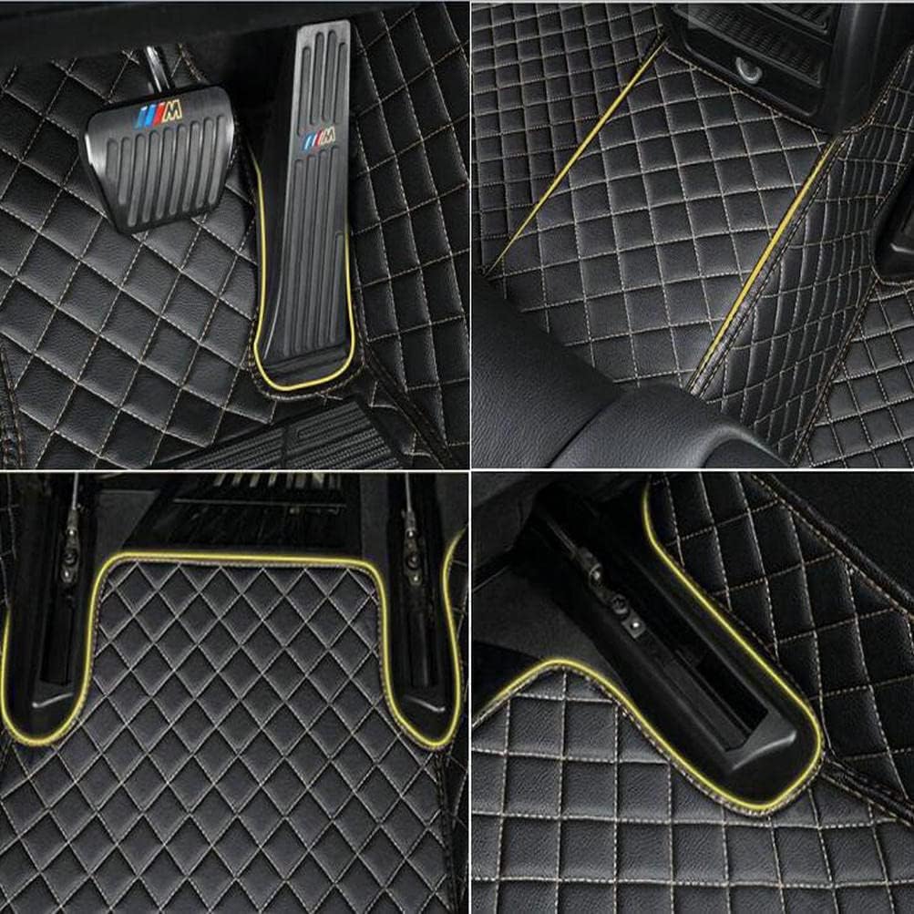 Custom Colors Car Floor Mats Black Pink for 99.9% Sedan SUV Sports， All-Weather Liners Car Floor mat，Luxury Leather Automotive Floor Mats (Blue,3D Floor Mats)