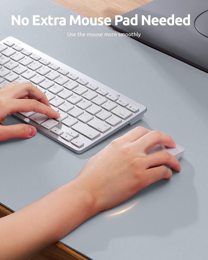 YSAGi Leather Desk Protector, Office Mat, Large Mouse Mat, Non-Slip PU Leather