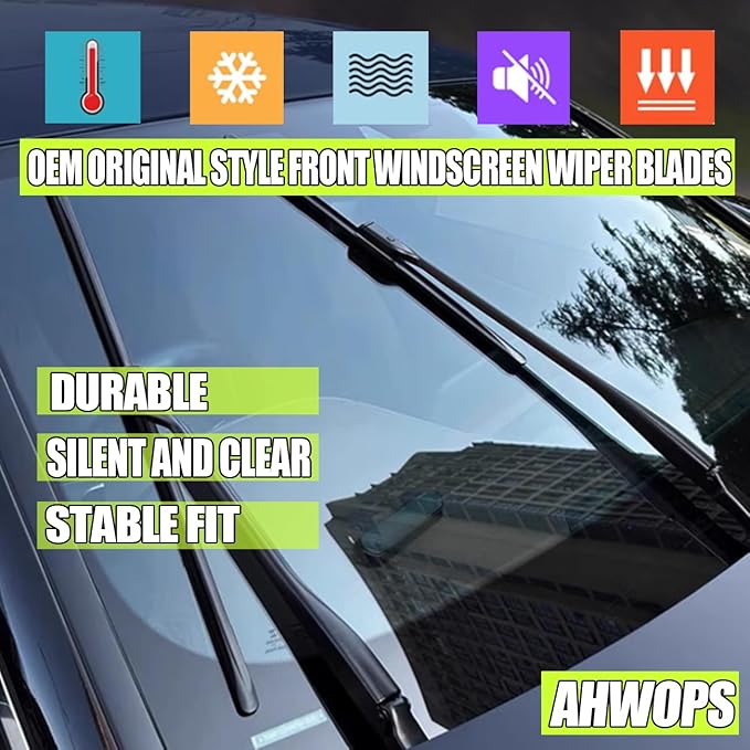 3 Wiper Front and Rear Wiper Blades for GMC Acadia 2017-2023/ Chevrolet Traverse 2018-2023, OE Original Style (24″/20″ Front/10″ Rear) For My Car