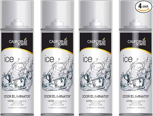 California Scents Car Fogger and Odor Eliminator (4 Packs, Ice)
