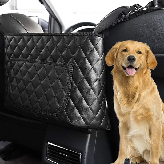 Car Handbag Holder, Seat Back Organizer, Barrier of Backseat Pet Kids, Purse Storage & Pocket, Car Accessories, Mesh Handbag Holder