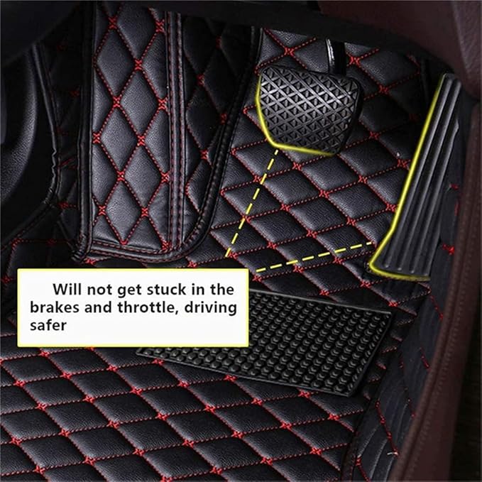 Custom Car Mats All Weather Fit Automotive Floor Mats PU Leather Protector Mat for Most Sedan, SUV, Truck Floor Mats (Blue)