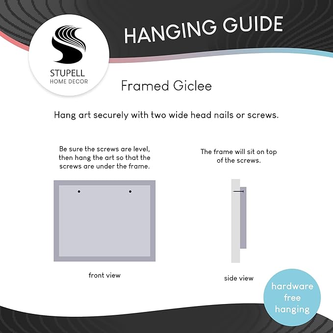 Stupell Industries Abstract Mindfulness Exercise Framed Giclee Wall Art Design by Tim Parker, Black Framed, 20 x 16