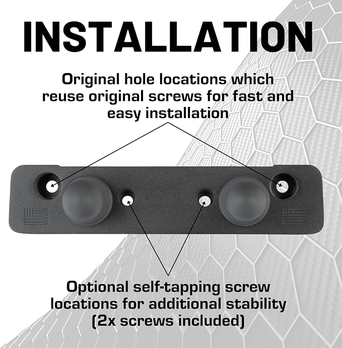Bulletpoint Dash Mount Cell Phone Holder Compatible with 2013-2018 RAM Truck & 2019+ RAM 1500 Classic 20mm Ball Mount - Compatible with iPhone and Android Smartphones (Dual Ball with 2 Phone Holders)