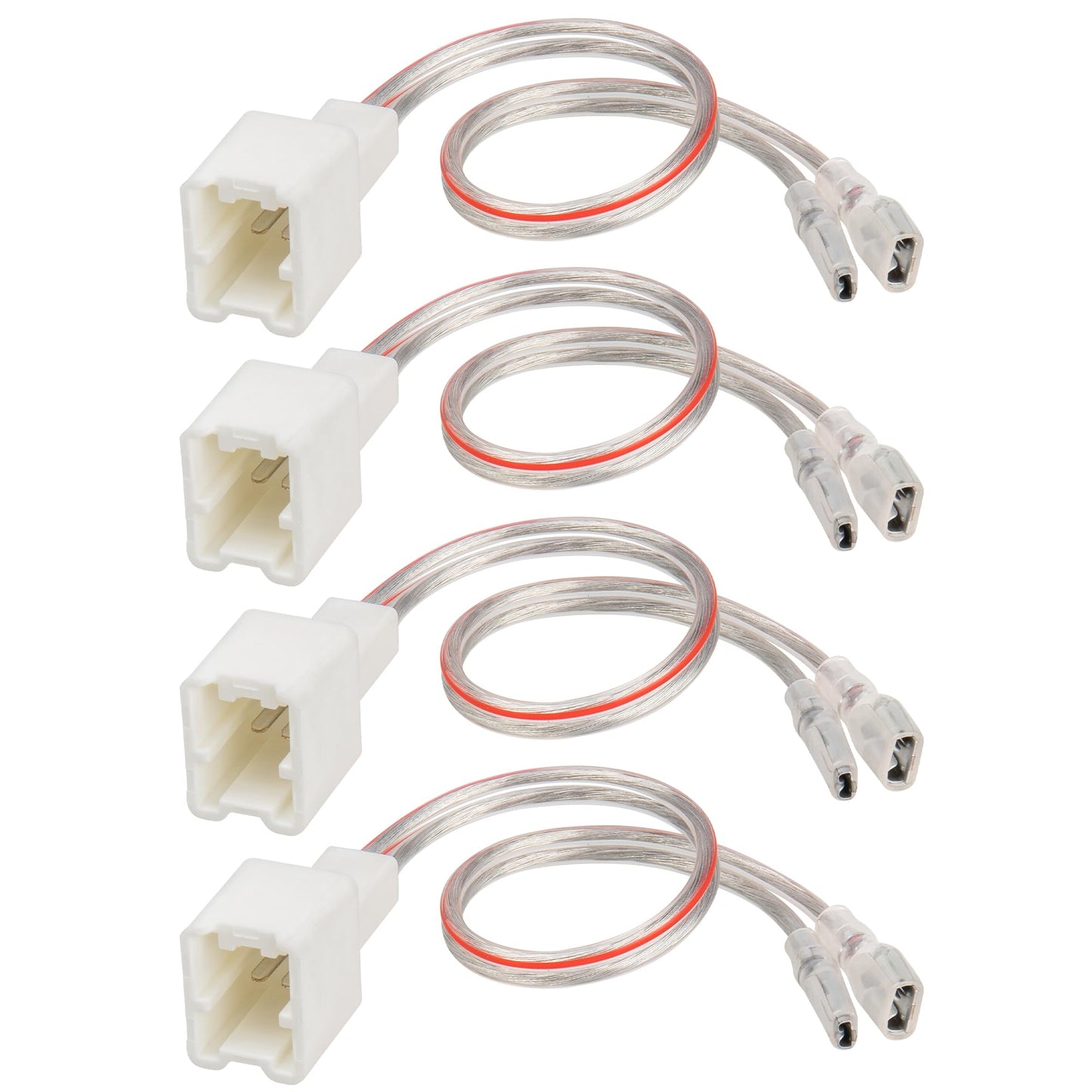RED WOLF Car Door Speaker Wiring Harness Adapter Connector Plug Compatible with Nissan sentra Altima Rogue 2004-2019, Infiniti 2006-2018 Model 4PCS