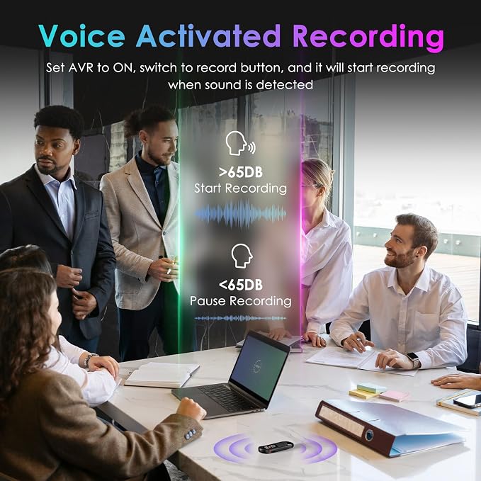 64GB Digital Voice Recorder, Vandlion Recording Device