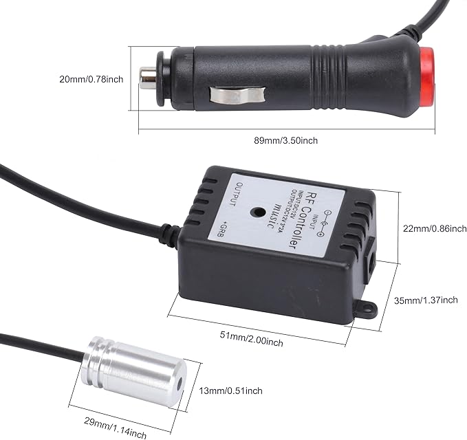 6 Meters Optic Fiber Car Ambient Lighting with RF Remote Control 8 Colors Multicoloured Music Interior Lighting Kit DC 12V 1W