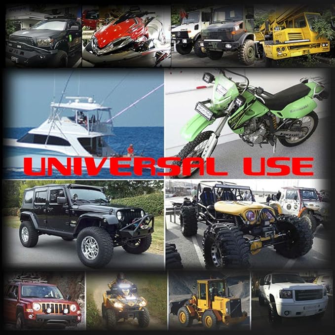 Ampper 4 Pods LED Rock Lights, LED Neon Underglow Waterproof Light for Car Truck ATV UTV SUV Offroad Boat Underbody Glow Trail Rig Lamp (White)