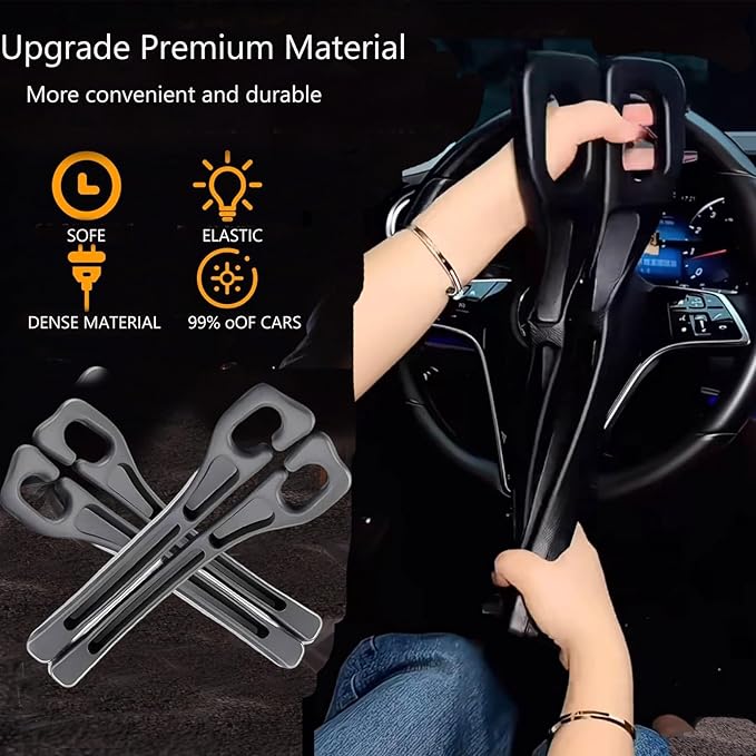 YANTING Car Seat Gap Filler 2 Pack - No Drop Seat Guard, Universal Car Seat Gap Plug with Storage Slot, Durable Non-Slip Material, Anti-Drop Gap Filler for Cars, Trucks & SUV (Black)