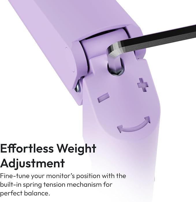 Pixio PS1S Wave Purple Single Monitor Arm Stand Desk Mount
