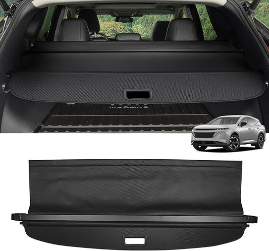 Cargo Cover for Nissan Murano 2025 2026 Accessories Retractable Trunk Cover Security Shielding Shade Cargo Luggage Cover Trunk Privacy Protection (No Gap Carbon Fiber Texture)